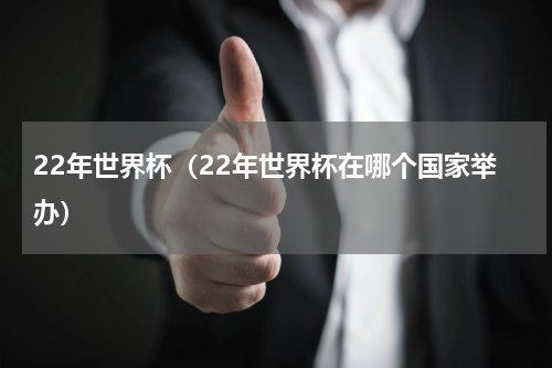 22年世界杯（22年世界杯在哪个国家举办）