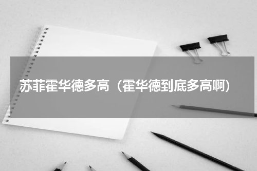 苏菲霍华德多高（霍华德到底多高啊）