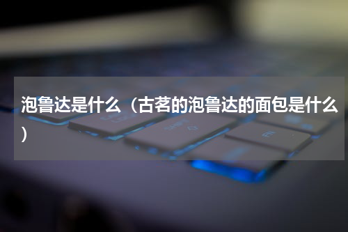 泡鲁达是什么（古茗的泡鲁达的面包是什么）
