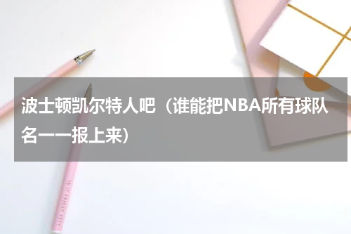 波士顿凯尔特人吧（谁能把NBA所有球队名一一报上来）