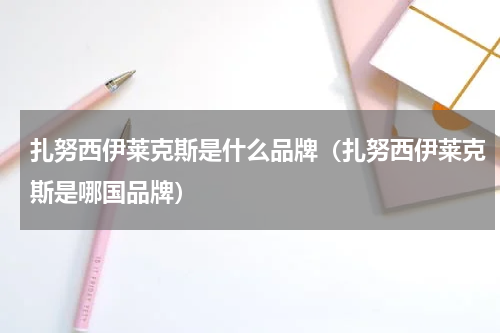 扎努西伊莱克斯是什么品牌（扎努西伊莱克斯是哪国品牌）